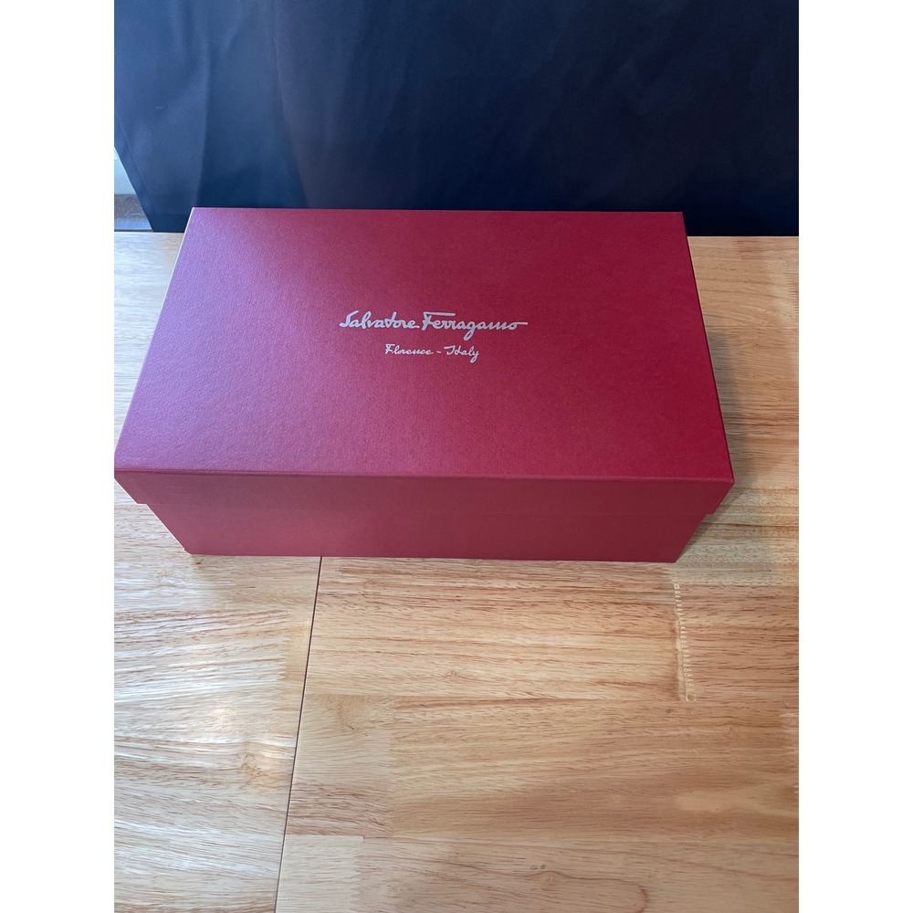 Salvatore Ferragamo Red Shoe Box EMPTY Gift Replacement Storage